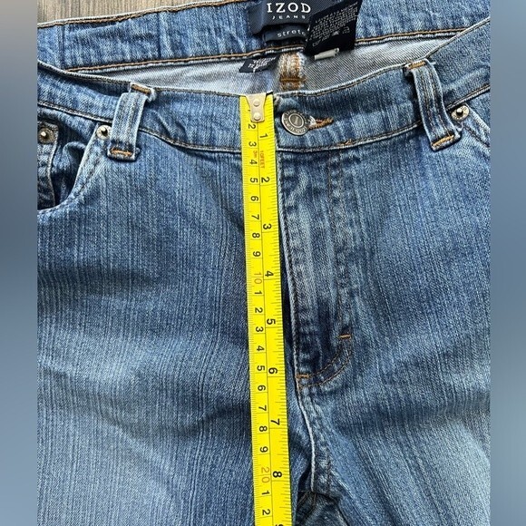 Izod Women's Straight Leg Stretch Denim Jeans size 12 - Picture 8 of 9